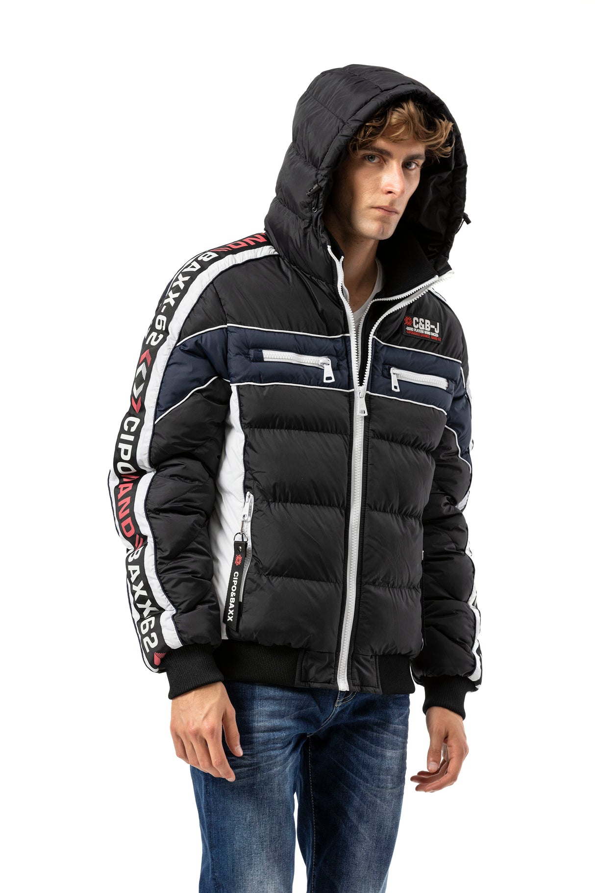 CM226 Men's winter jacket with double zipper – functional, stylish & weatherproof