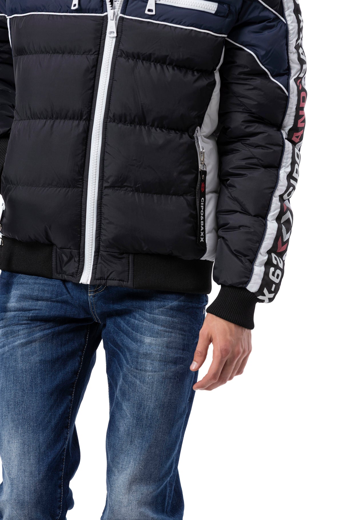 CM226 Men's winter jacket with double zipper – functional, stylish & weatherproof