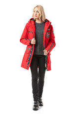 WM144 Women's winter jacket with zipper details