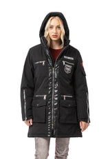 WM144 Women's winter jacket with zipper details