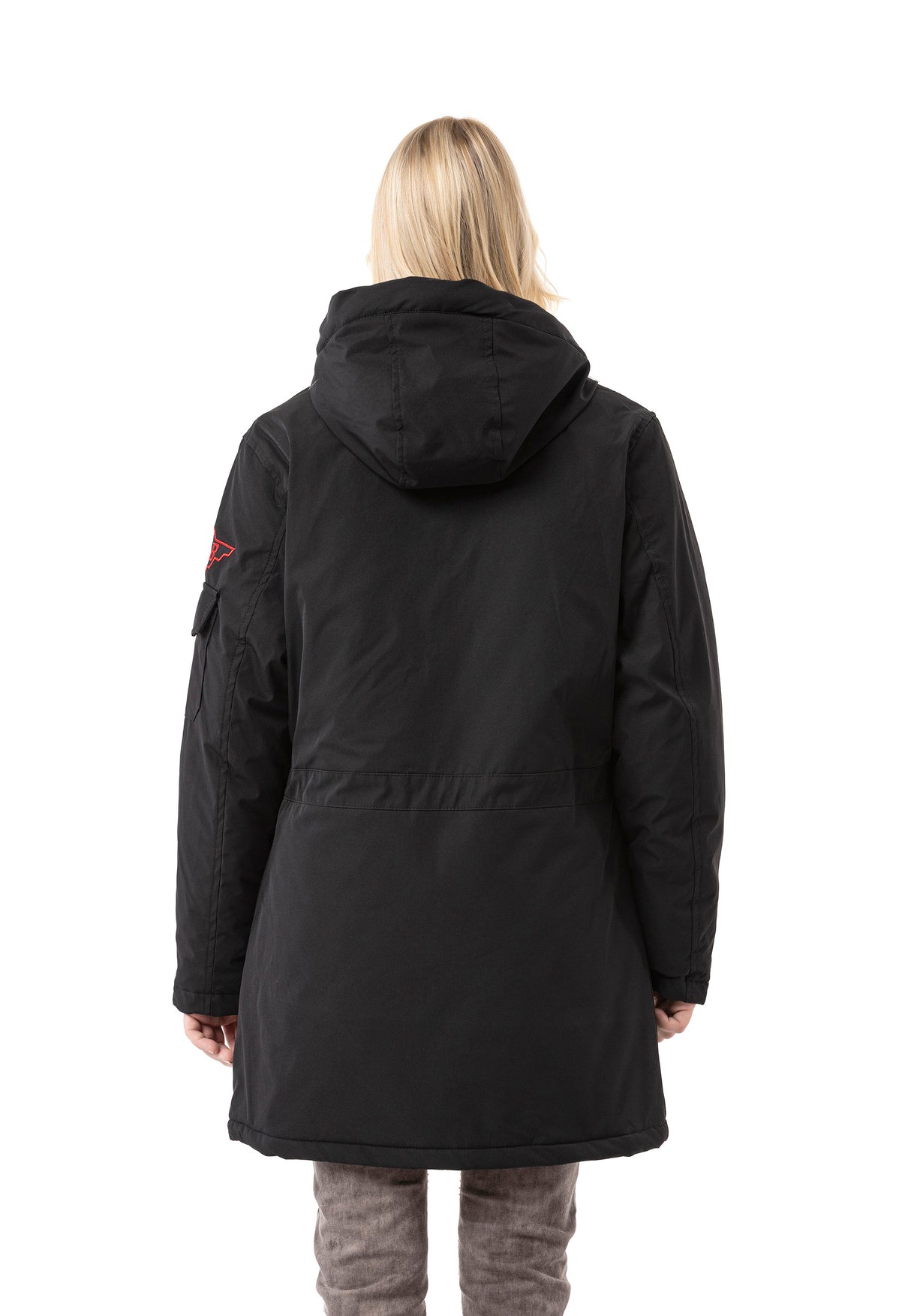 WM144 Women's winter jacket with zipper details