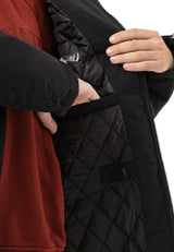 WM144 Women's winter jacket with zipper details