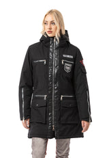WM144 Women's winter jacket with zipper details