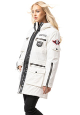 WM144 Women's winter jacket with zipper details