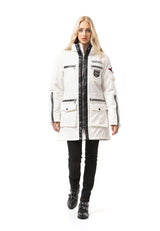 WM144 Women's winter jacket with zipper details