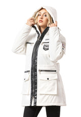 WM144 Women's winter jacket with zipper details