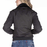 WJ141 Bomber pour femmes avec col en fourrure amovible