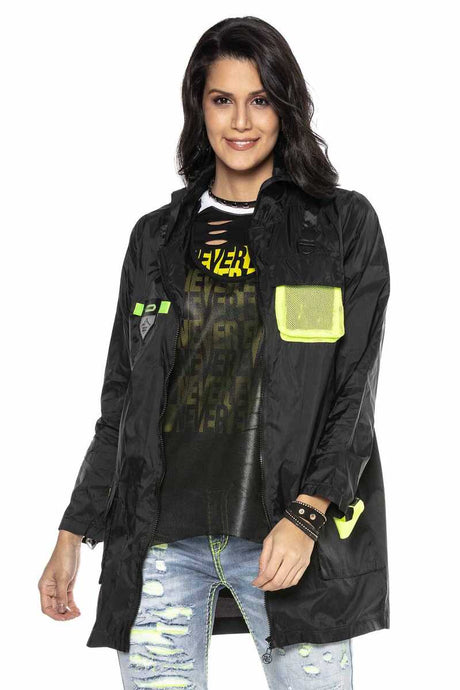 WJ188 women rain jacket with practical hood