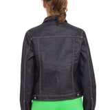 Veste en jean WJ207 avec des éléments frappants élégants