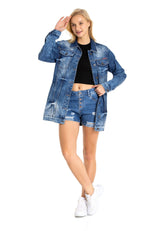 WJ211 Chaqueta de jeans para mujer en diferentes colores