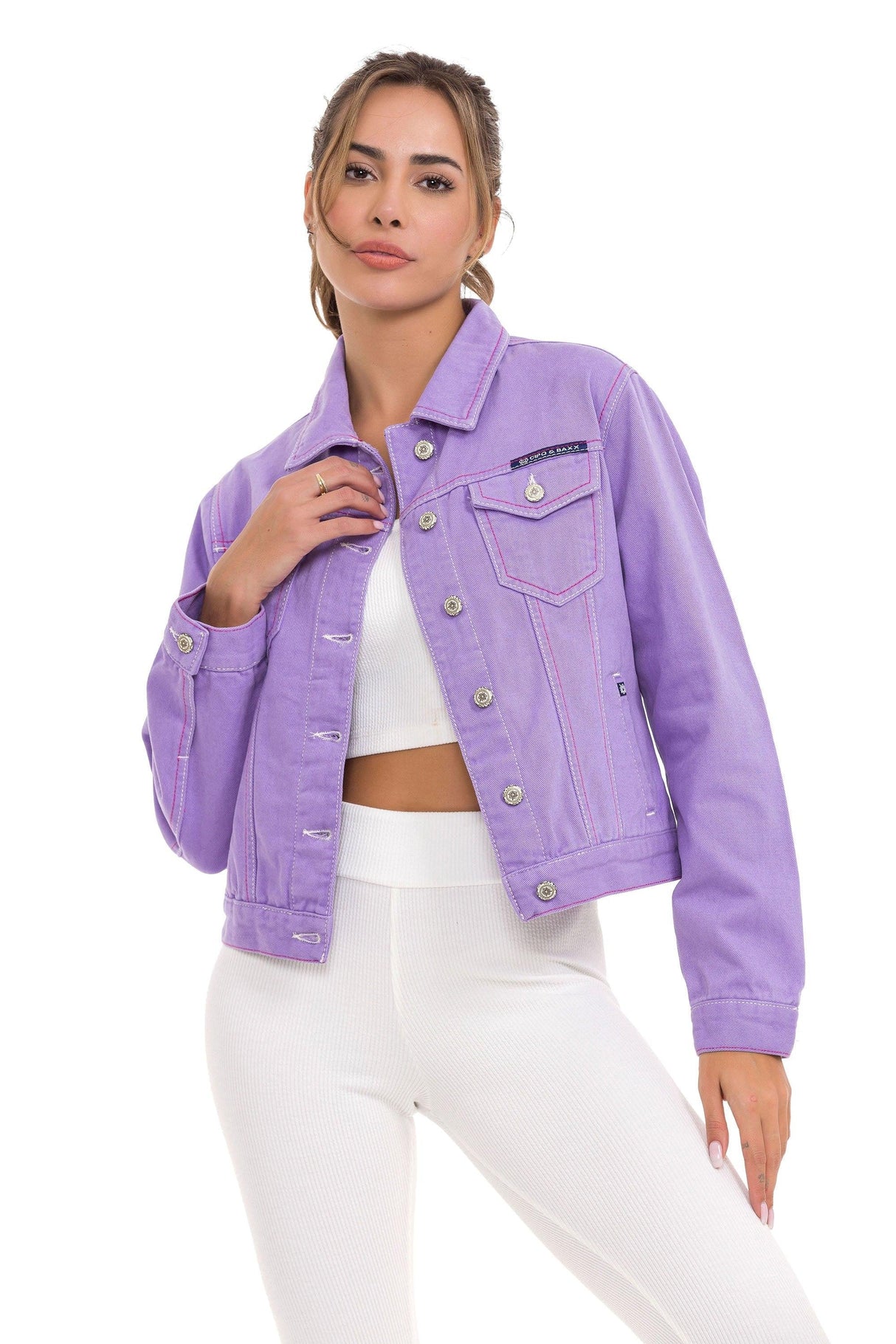 WJ212 Chaqueta de jeans para mujer en diferentes colores Cipo &  Baxx