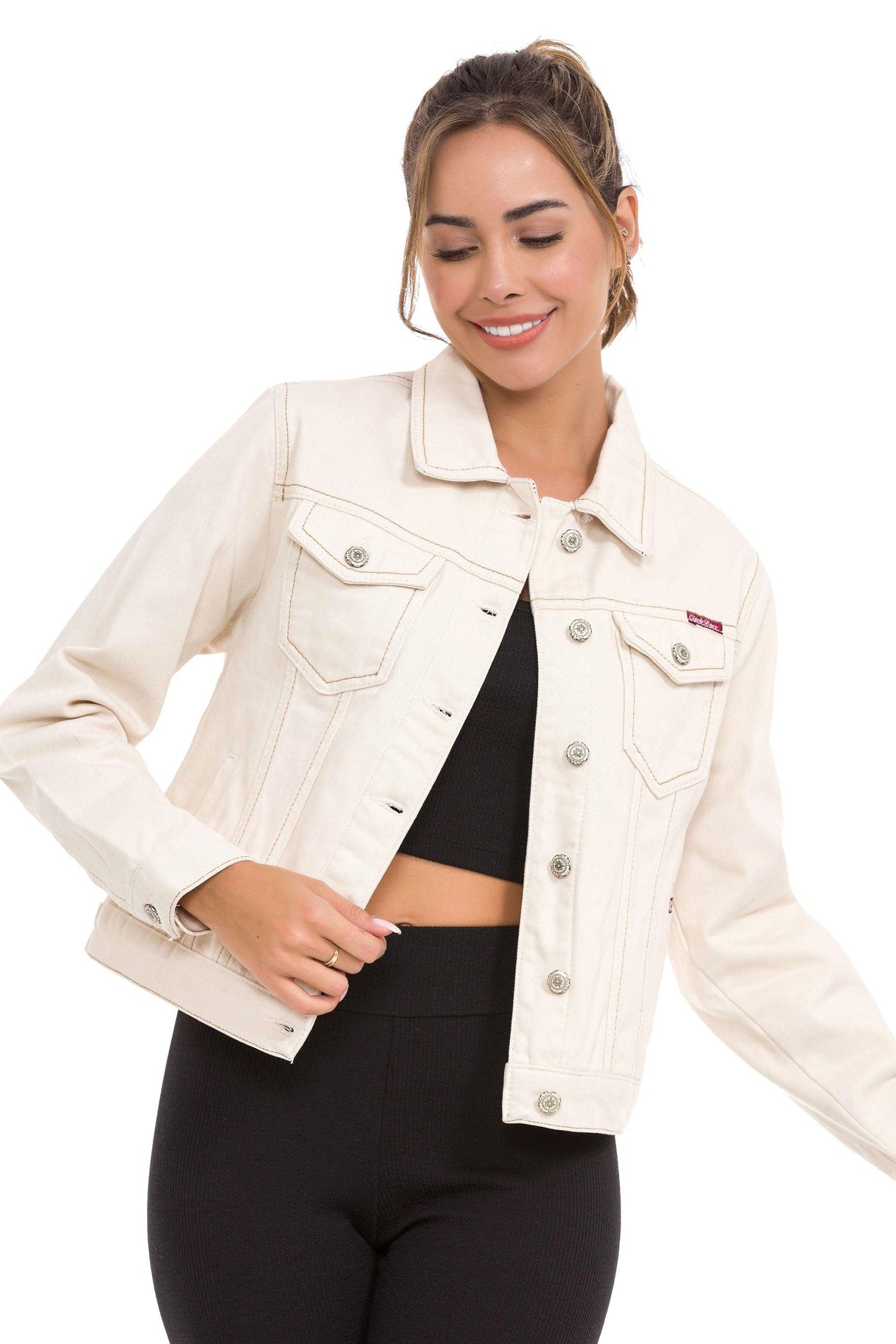 WJ212 Chaqueta de jeans para mujer en diferentes colores Cipo &  Baxx