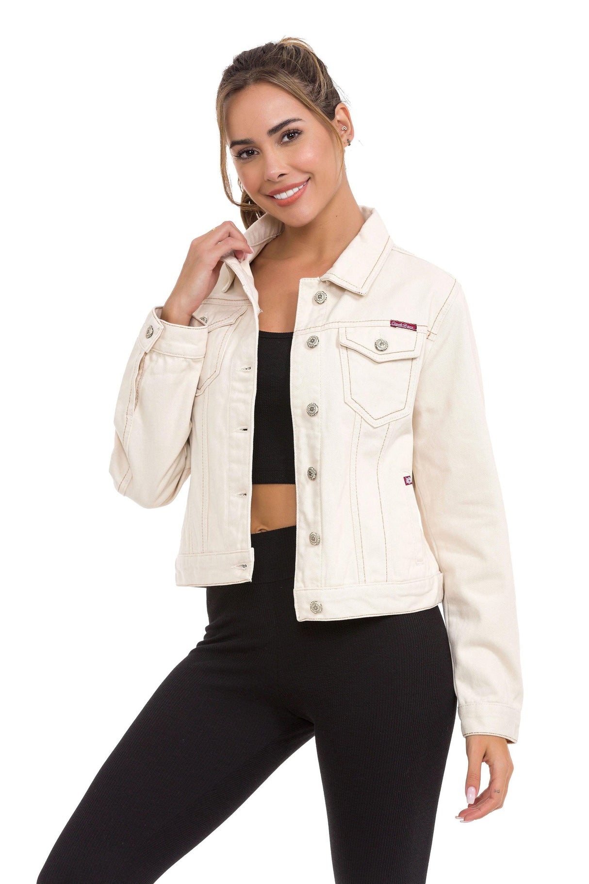 WJ212 Chaqueta de jeans para mujer en diferentes colores Cipo &  Baxx