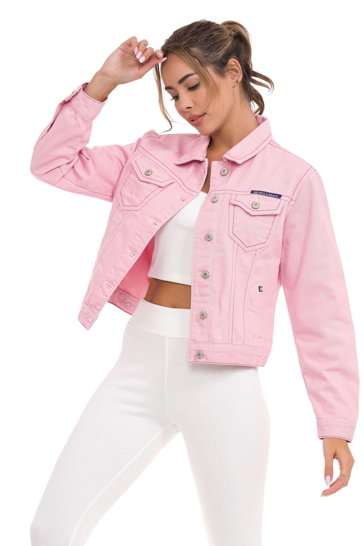 WJ212 Chaqueta de jeans para mujer en diferentes colores Cipo &  Baxx