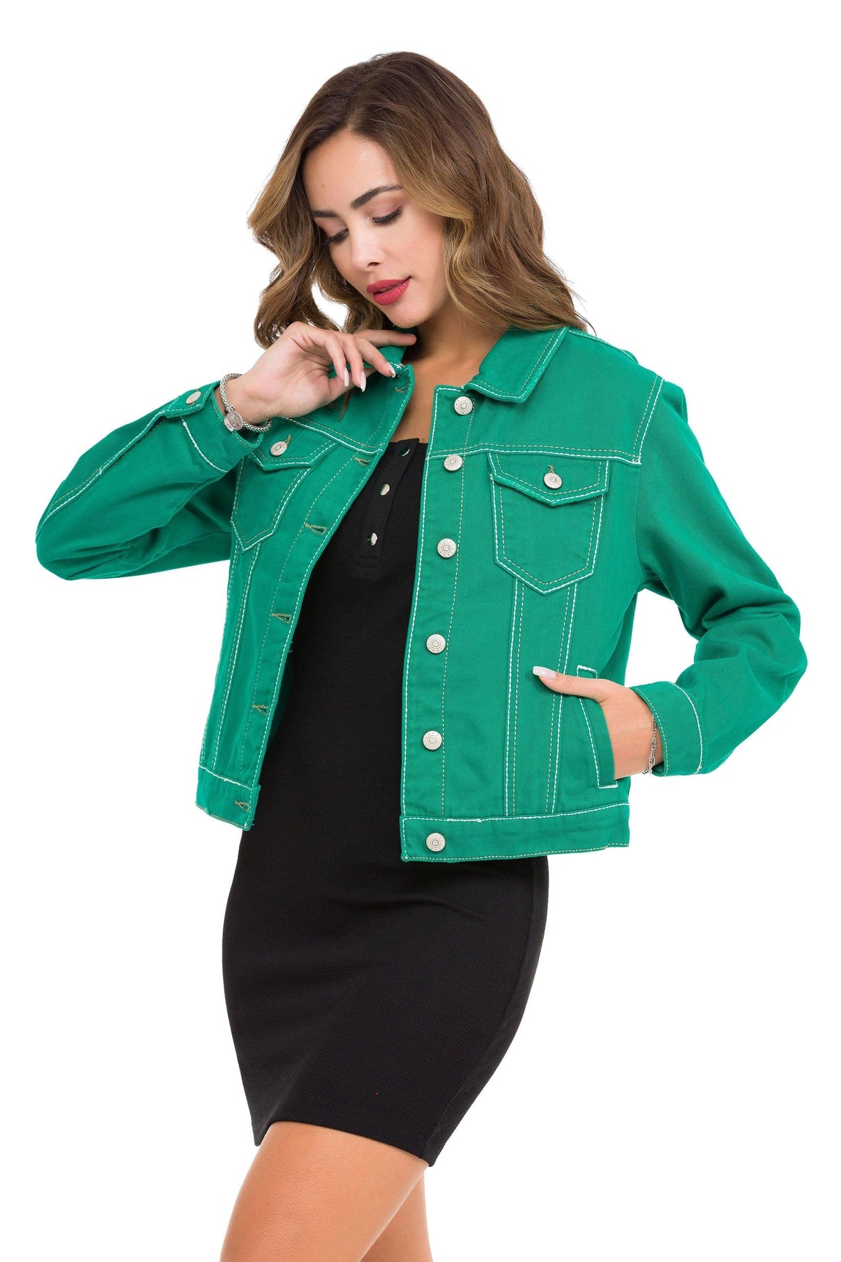 WJ212 Chaqueta de jeans para mujer en diferentes colores Cipo &  Baxx