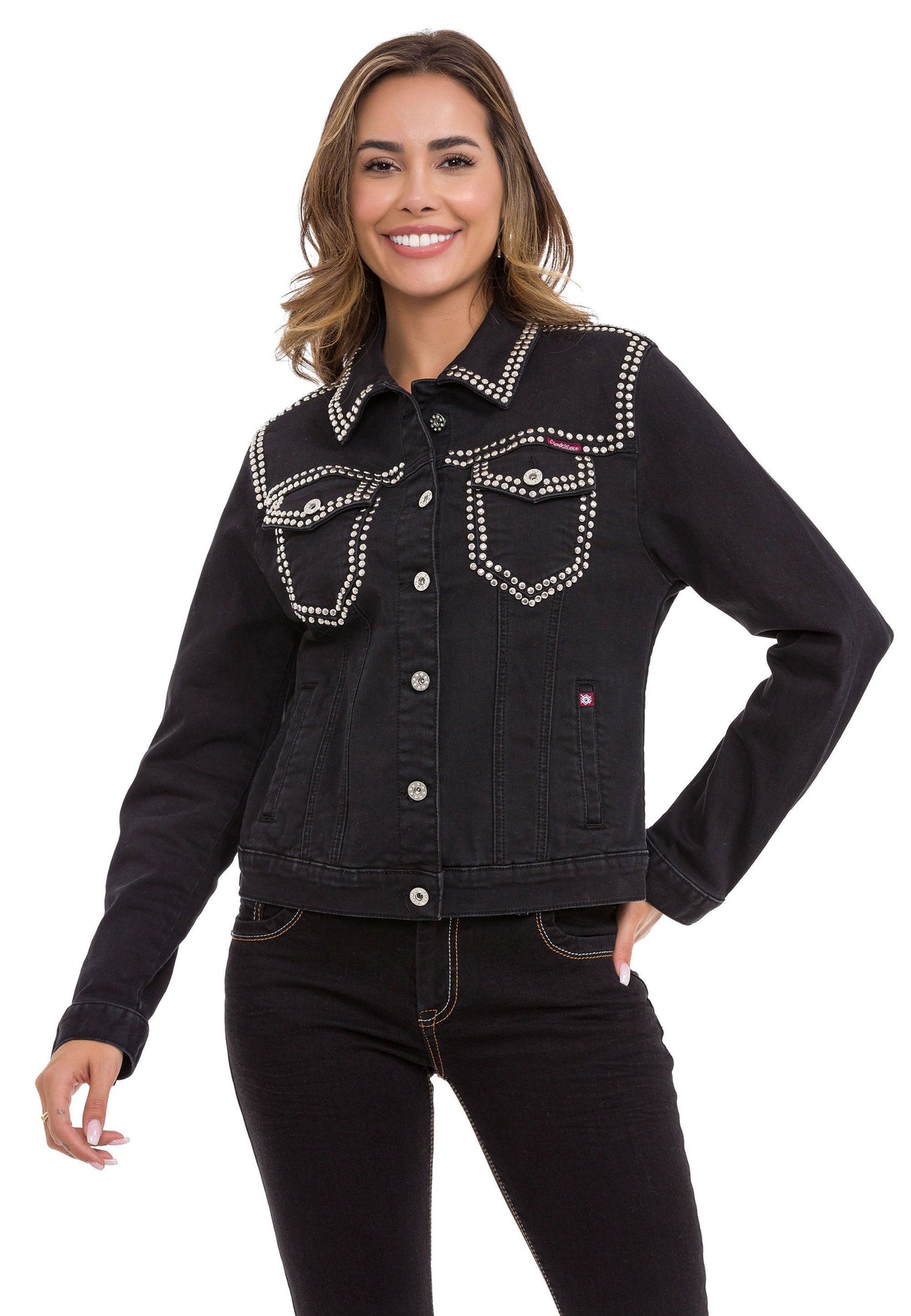 WJ213 Chaqueta vaquera para mujeres estilo casual