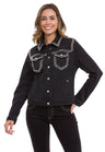 WJ213 Chaqueta vaquera para mujeres estilo casual