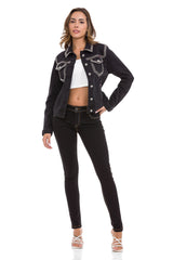 WJ213 Chaqueta vaquera para mujeres estilo casual