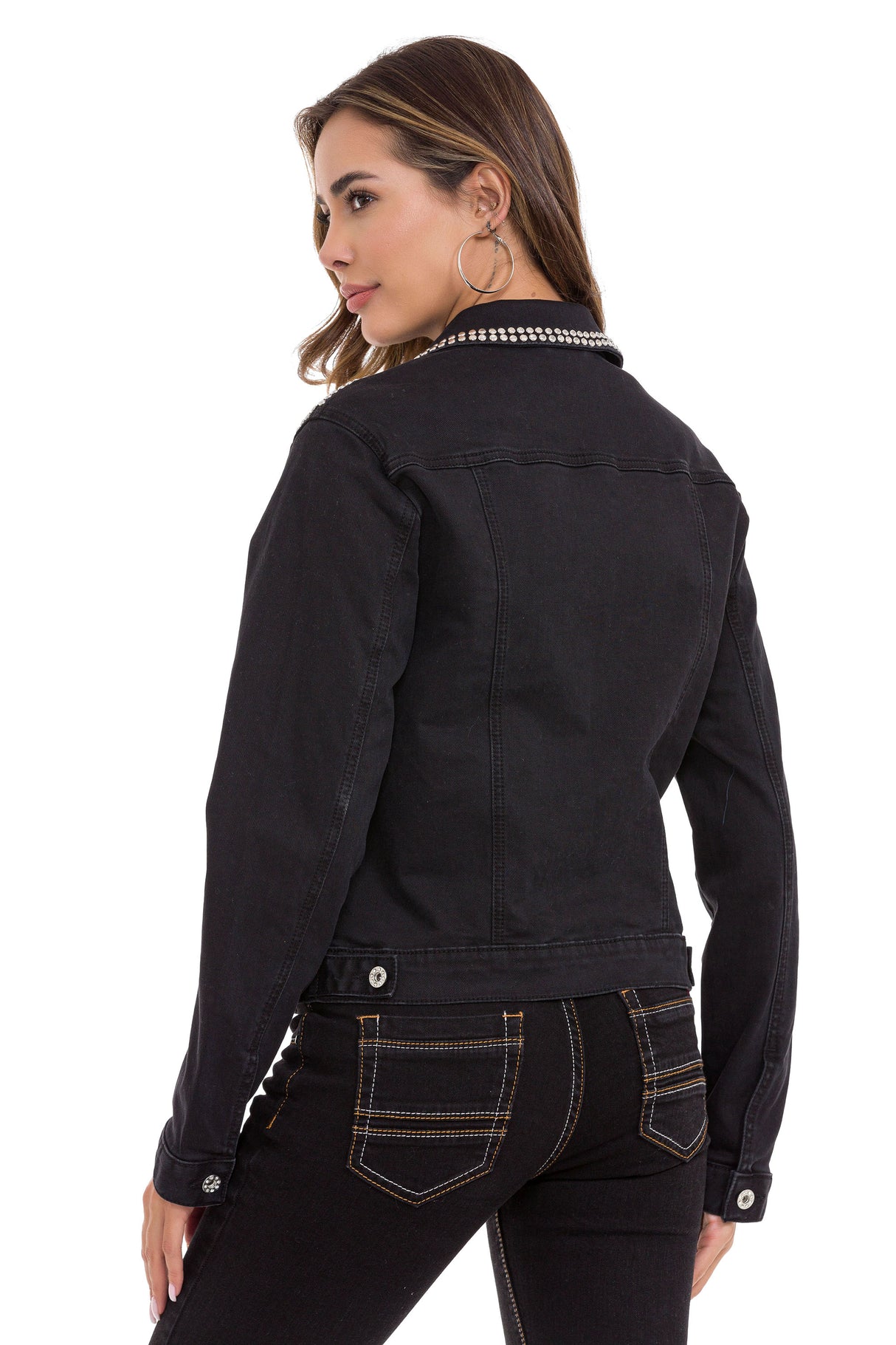 WJ213 Chaqueta vaquera para mujeres estilo casual