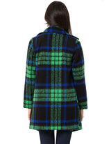 WJ220 women's long jacket in the caro design