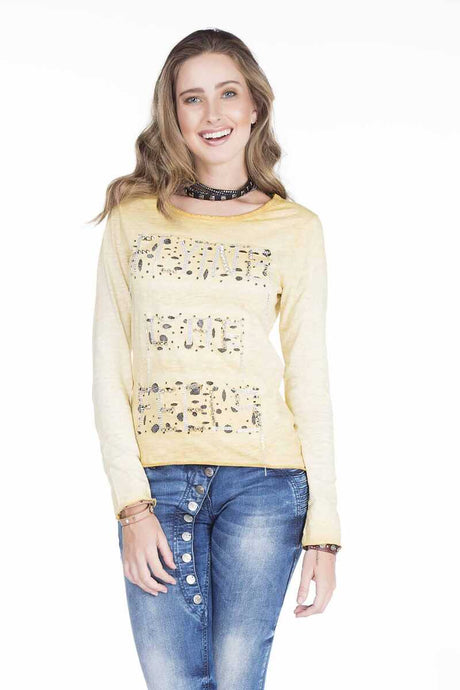 WL141 women's long-sleeved shirt with special chain highlights