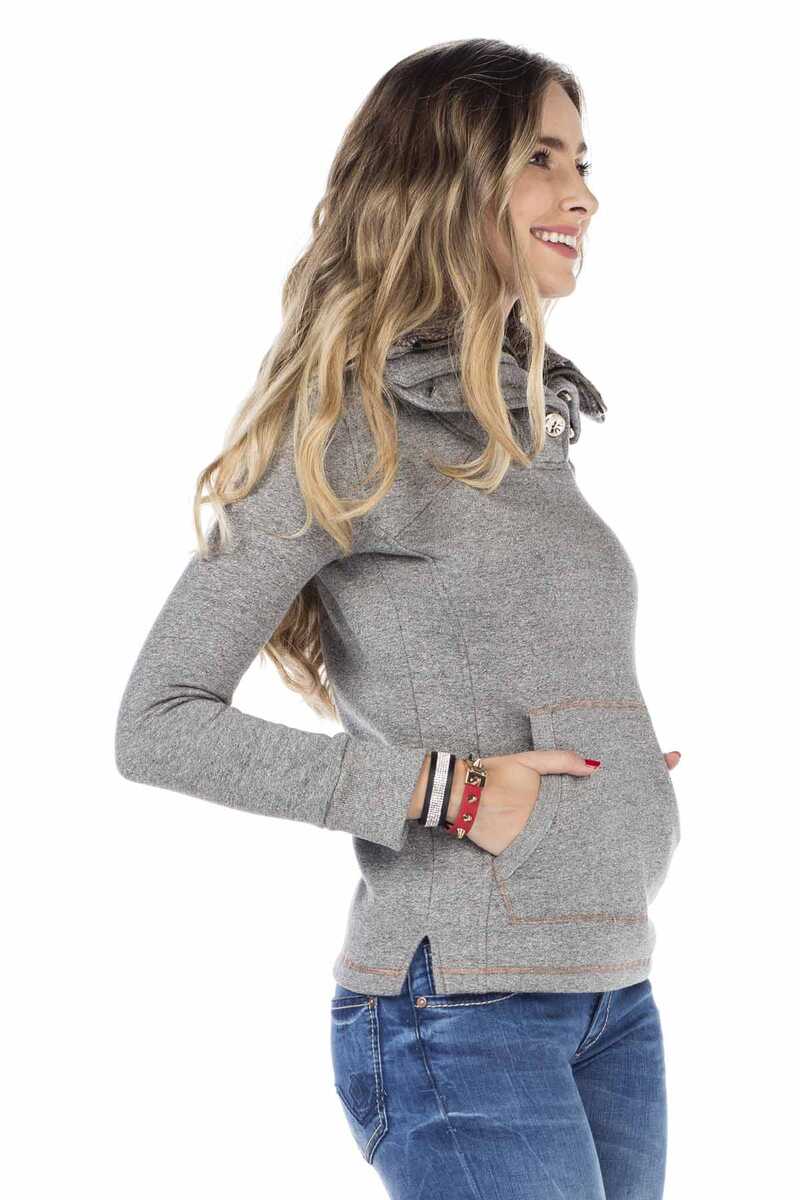 WL188 Sudadera de Mujer con cuello alto