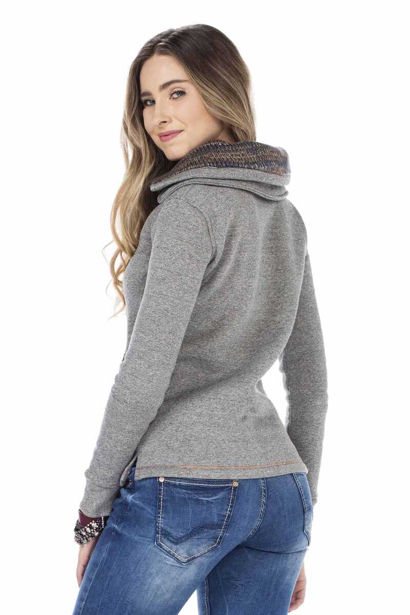 WL188 Sudadera de Mujer con cuello alto