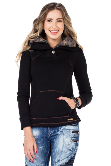 WL188 Femmes Fleepsirt avec un collier confortable