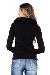 WL188 Felpa donna con collo alto