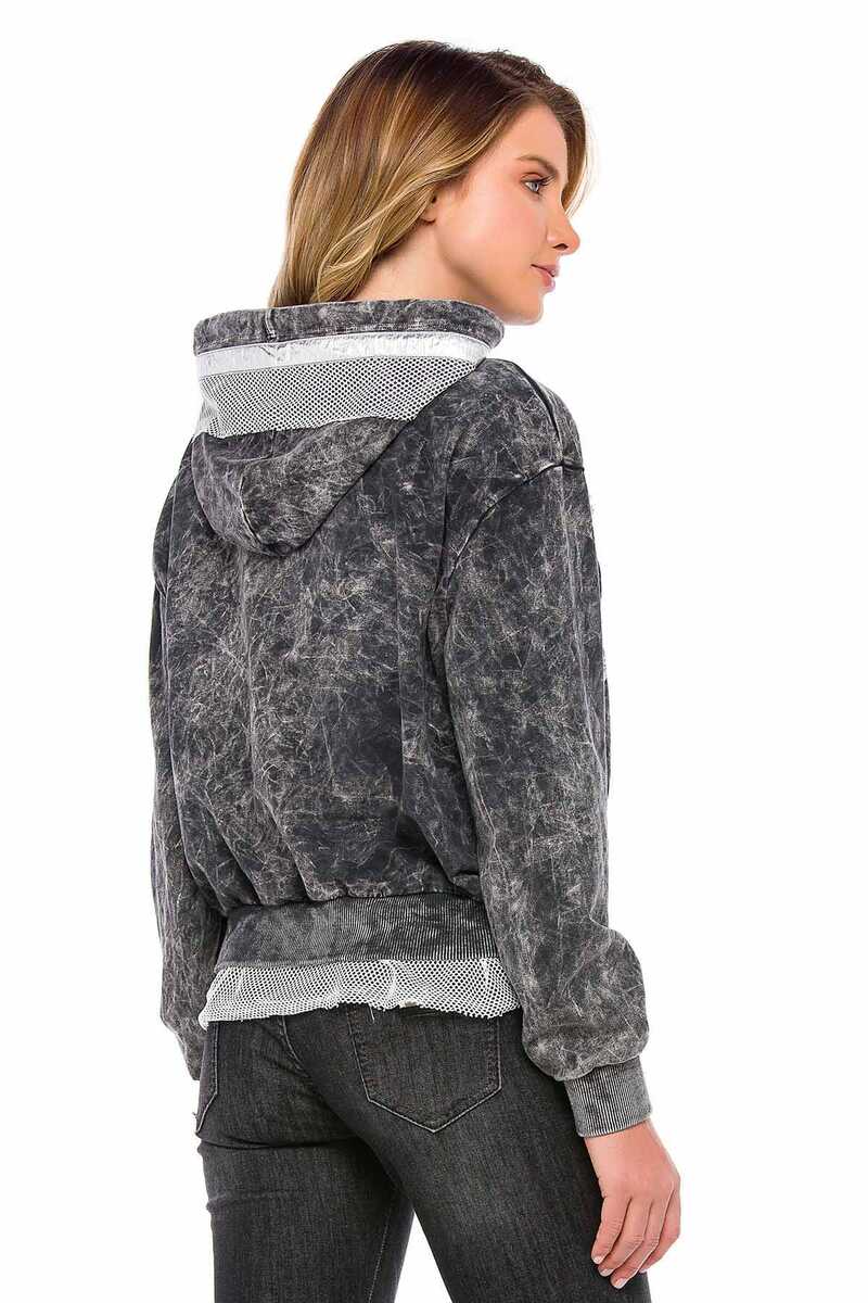WL207 vrouwen sweatshirt met capuchon in een sportieve college -look