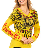 WL284 Femmes Long-Sleeved avec une grande empreinte