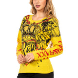 WL284 Femmes Long-Sleeved avec une grande empreinte