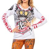 WL284 Femmes Long-Sleeved avec une grande empreinte