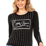WL289 Femmes Long-Sleeved Shirt avec une impression avant à la mode