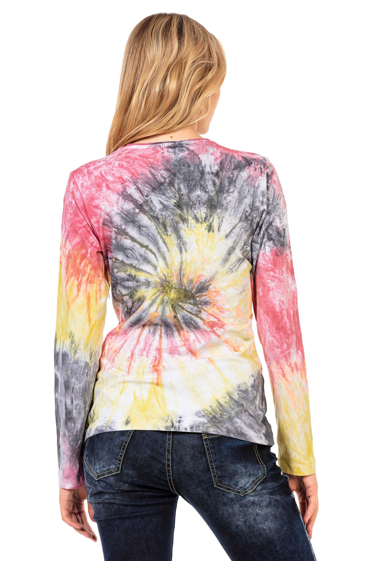 WL291 Damen Langarmshirt mit coolem Markenprint