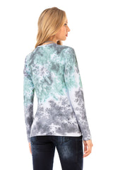 WL291 Damen Langarmshirt mit coolem Markenprint
