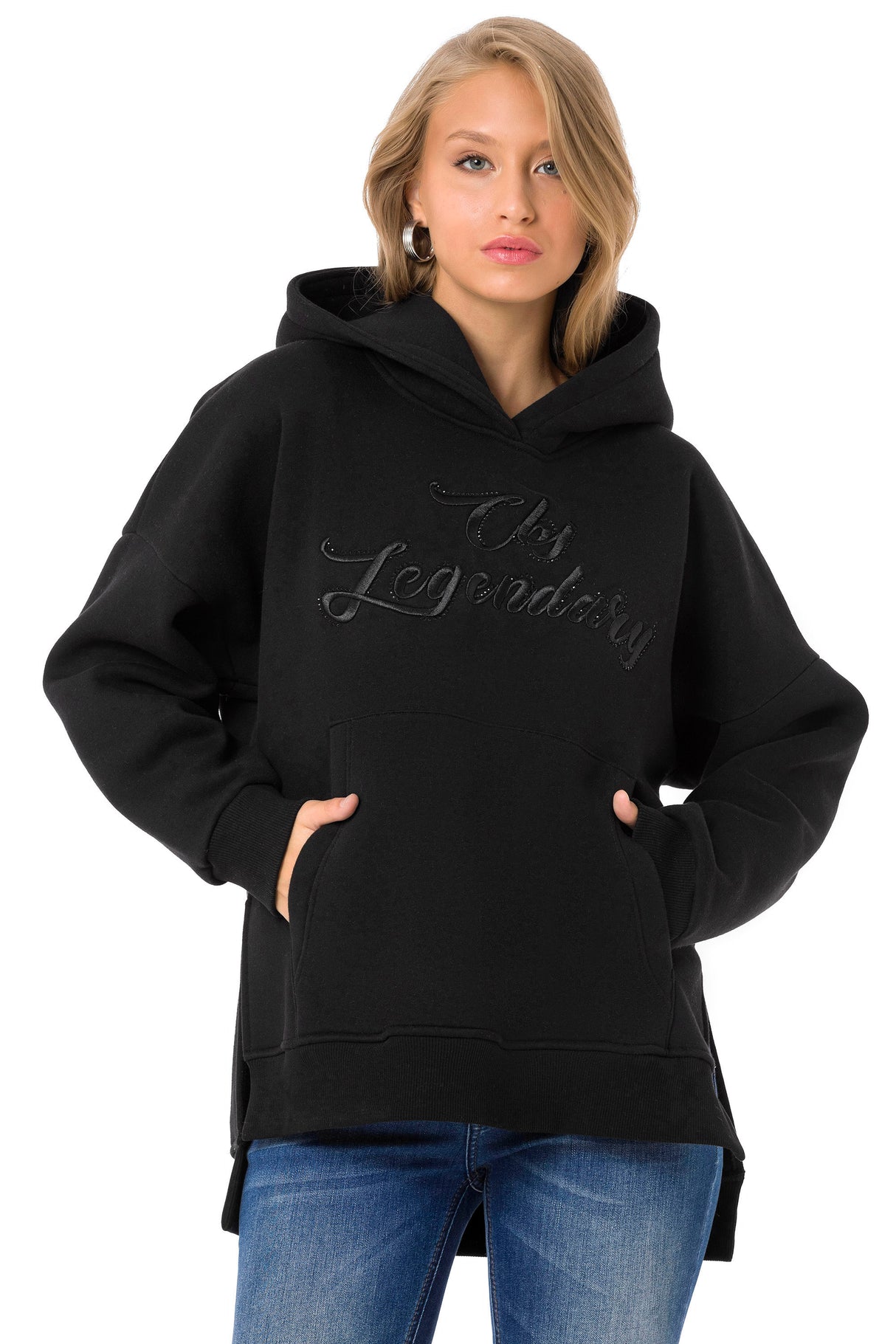 WL331 dames sweatshirt met kap in een coole uitstraling