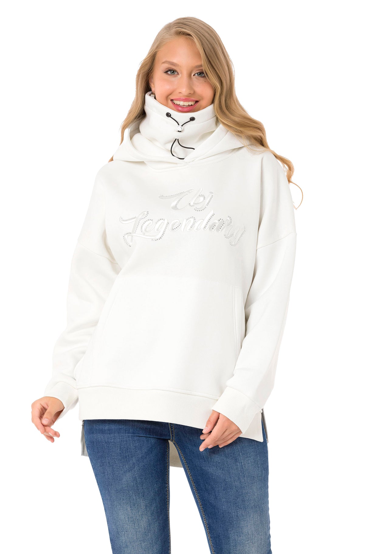 WL331 dames sweatshirt met kap in een coole uitstraling