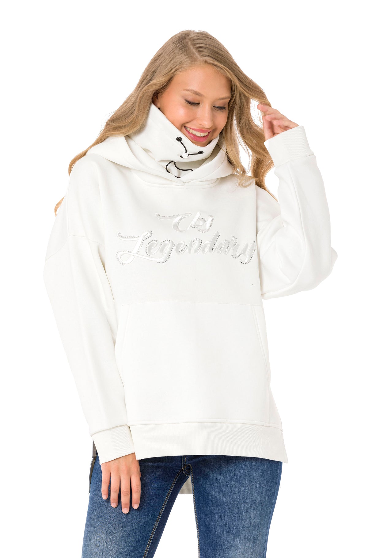 WL331 dames sweatshirt met kap in een coole uitstraling