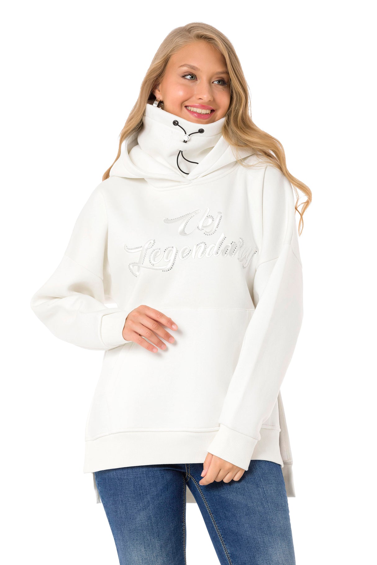 WL331 dames sweatshirt met kap in een coole uitstraling