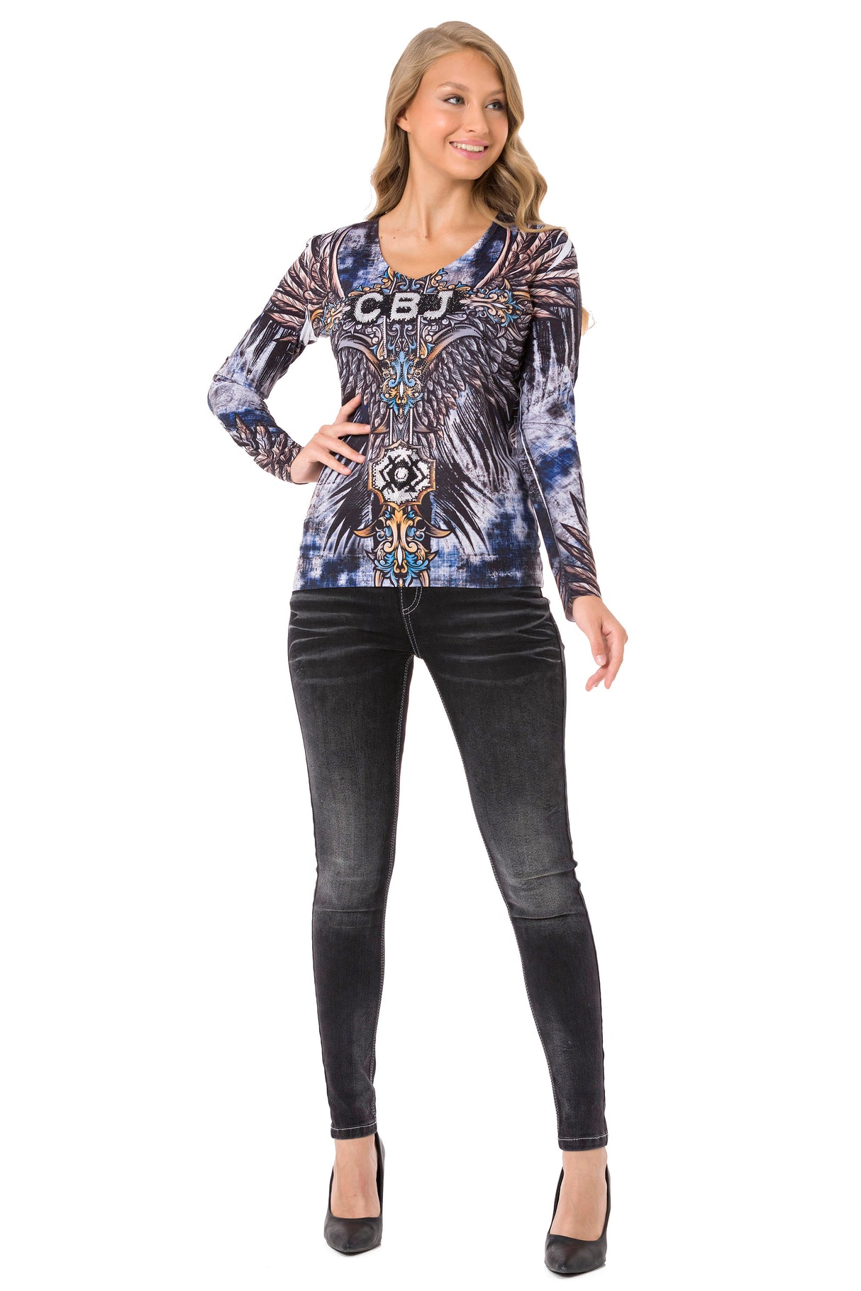 WL340 Camiseta de manga larga para mujer