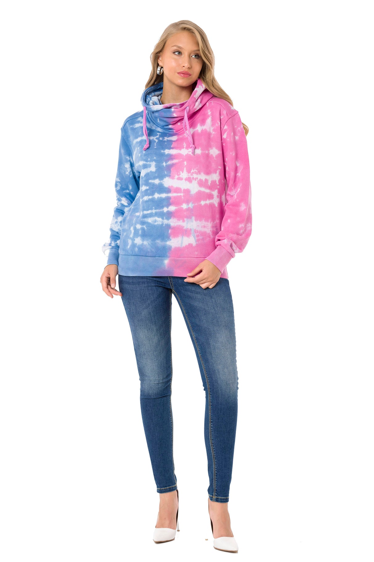 WL341 Sudadera con estampado batik