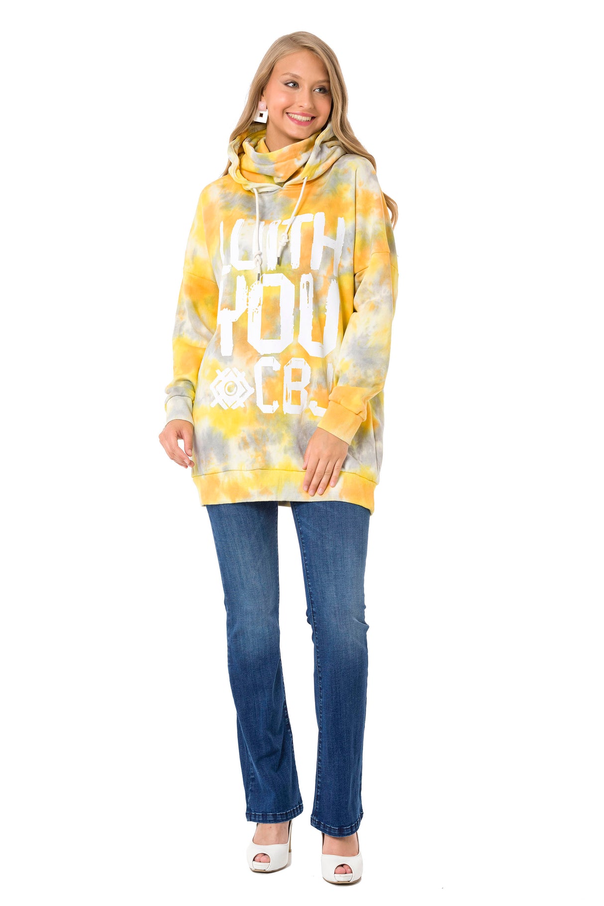 WL346 Sudadera estampado batik con logo