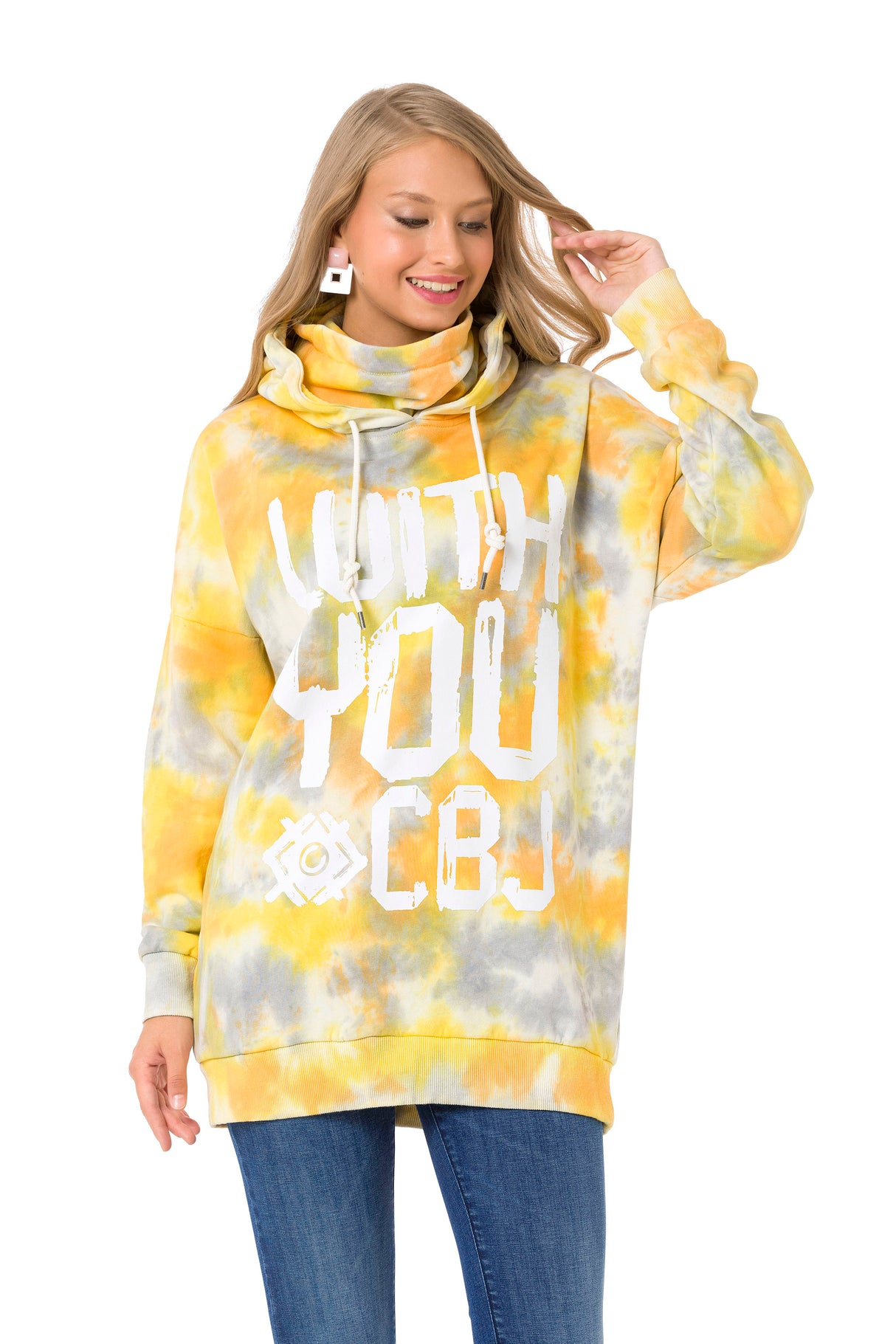 WL346 Sudadera estampado batik con logo