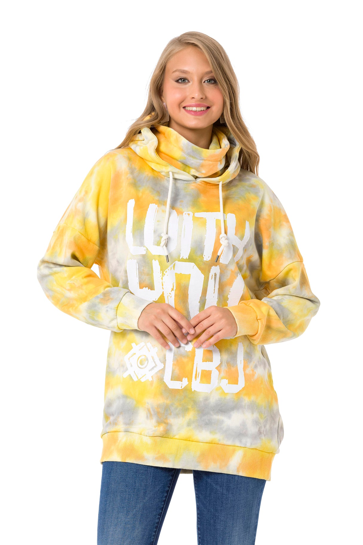 WL346 Sudadera estampado batik con logo
