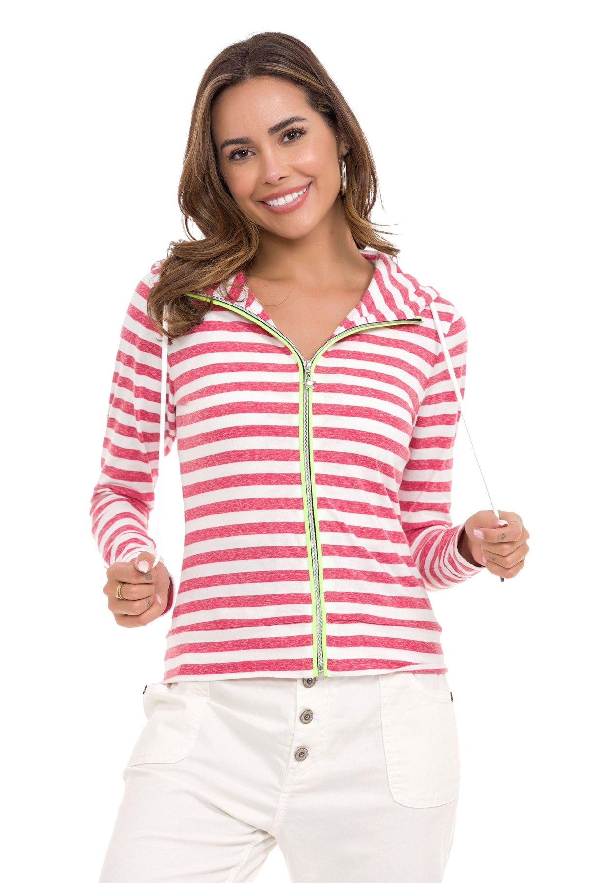 WL354 Sudadera a Rayas para Mujer