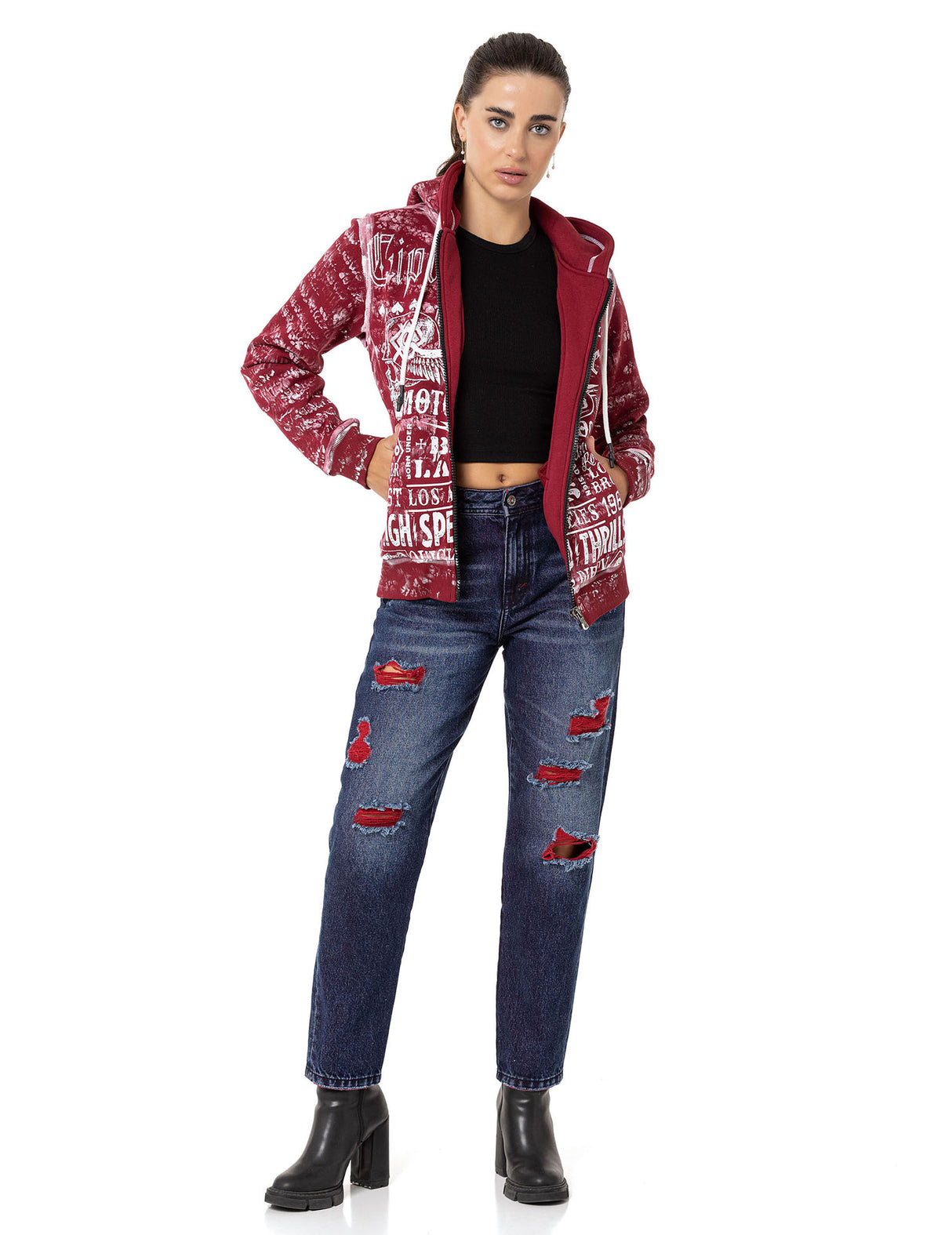 WL352 Sweat à capuche pour femme