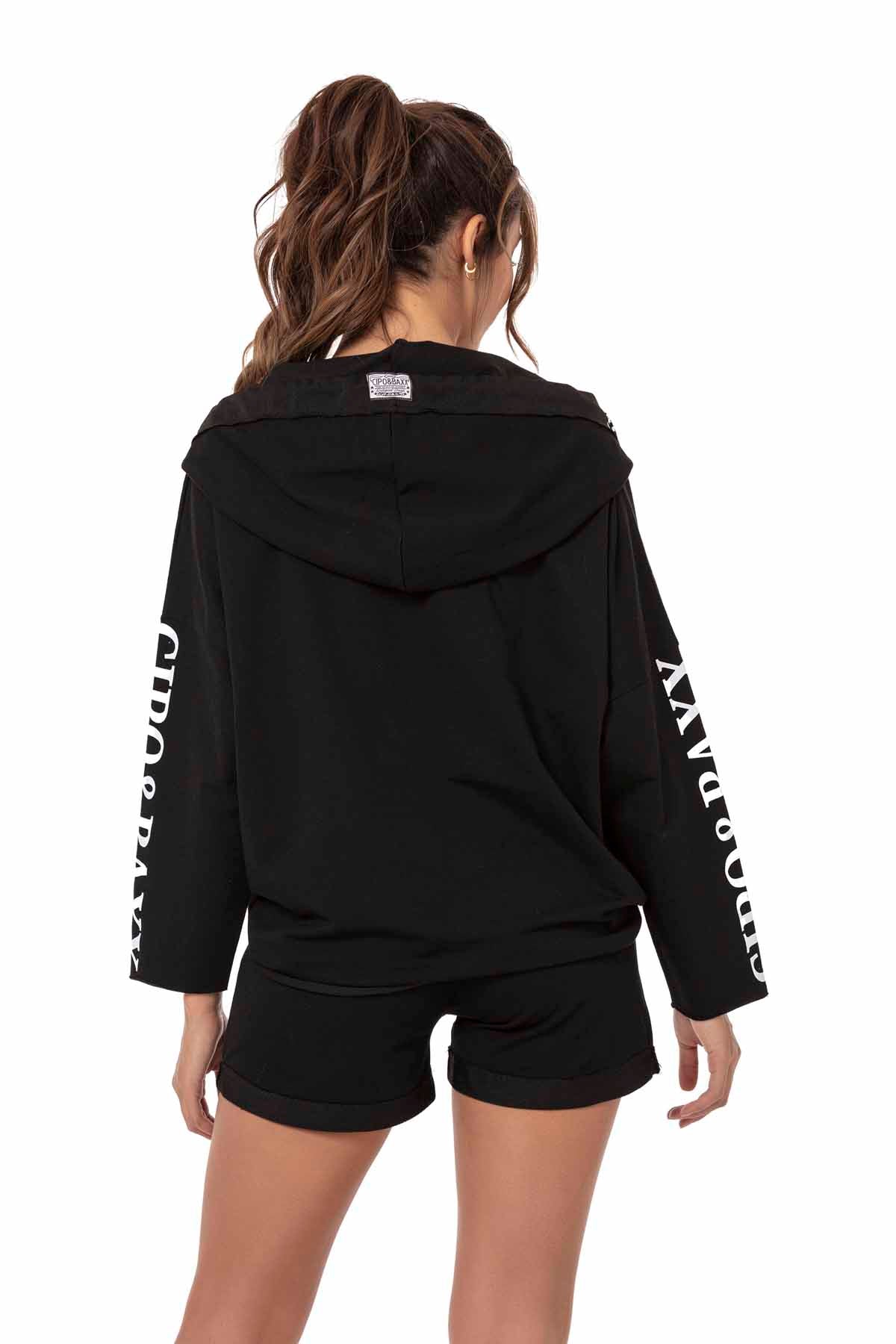 WLK176 ZWART NEONGGROEN DAMES JOGGINGSPAK