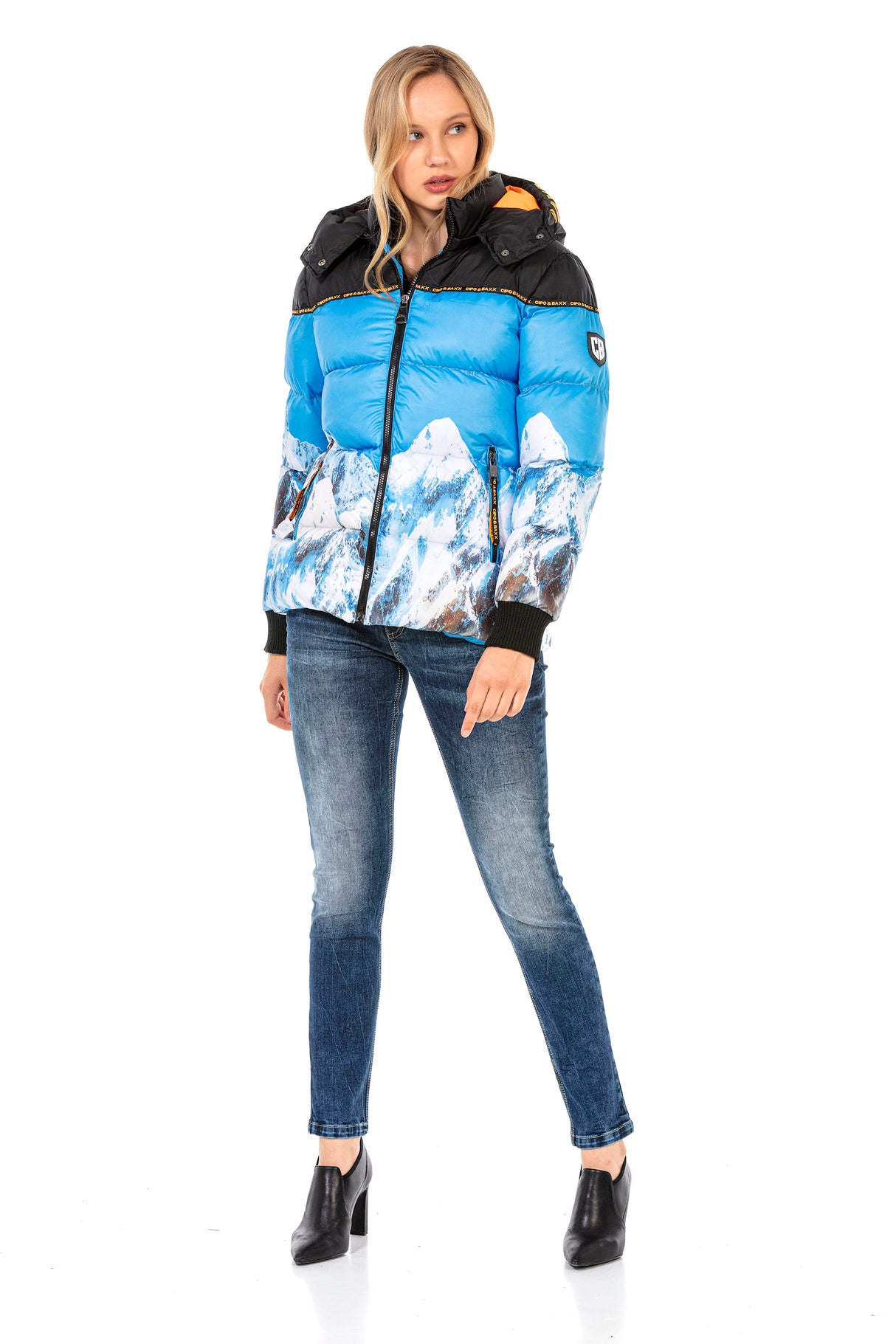 WM119 Abrigo estampado para mujeres