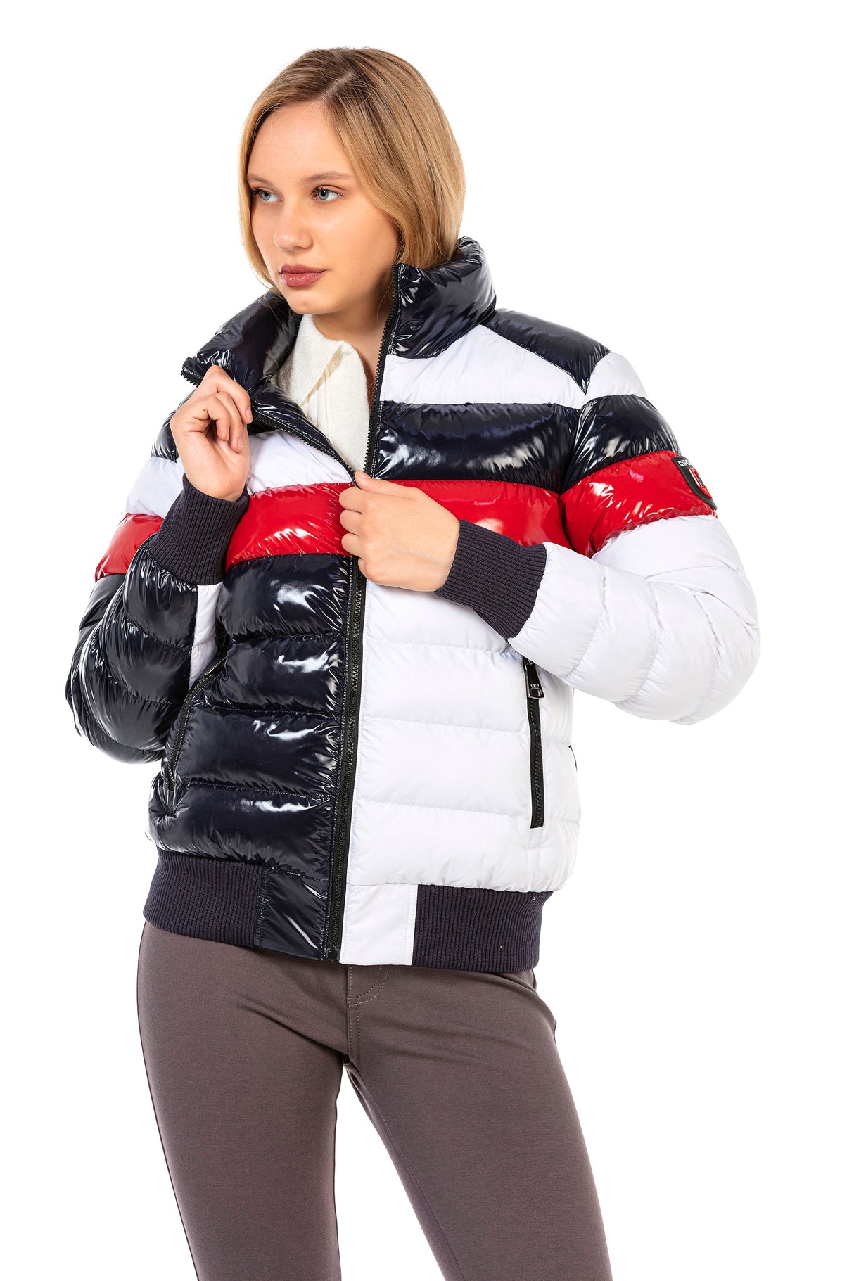 WM120 Winterjack voor dames met geweldig glansontwerp